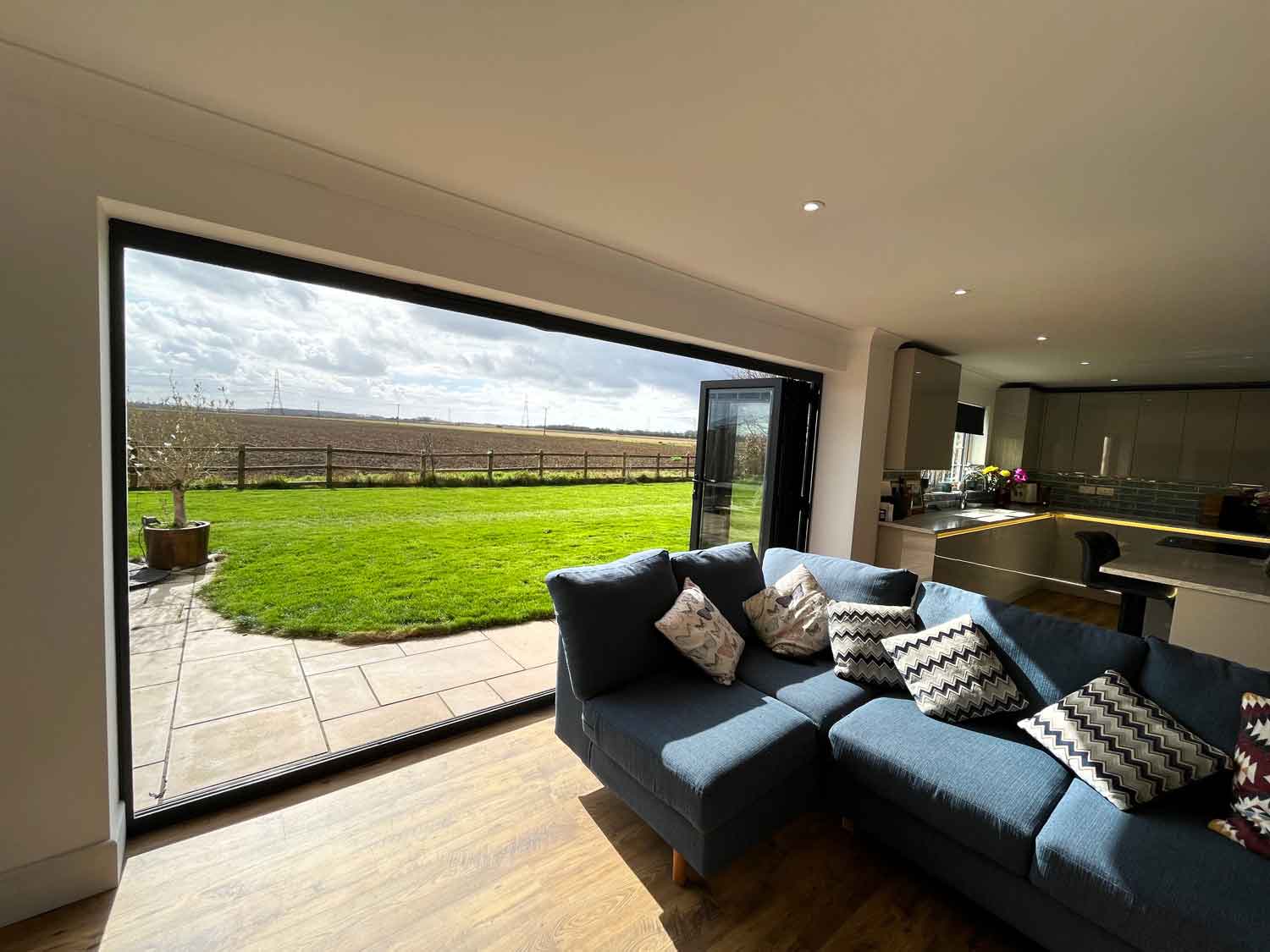 Aluminium Bifolds with Integral Blinds