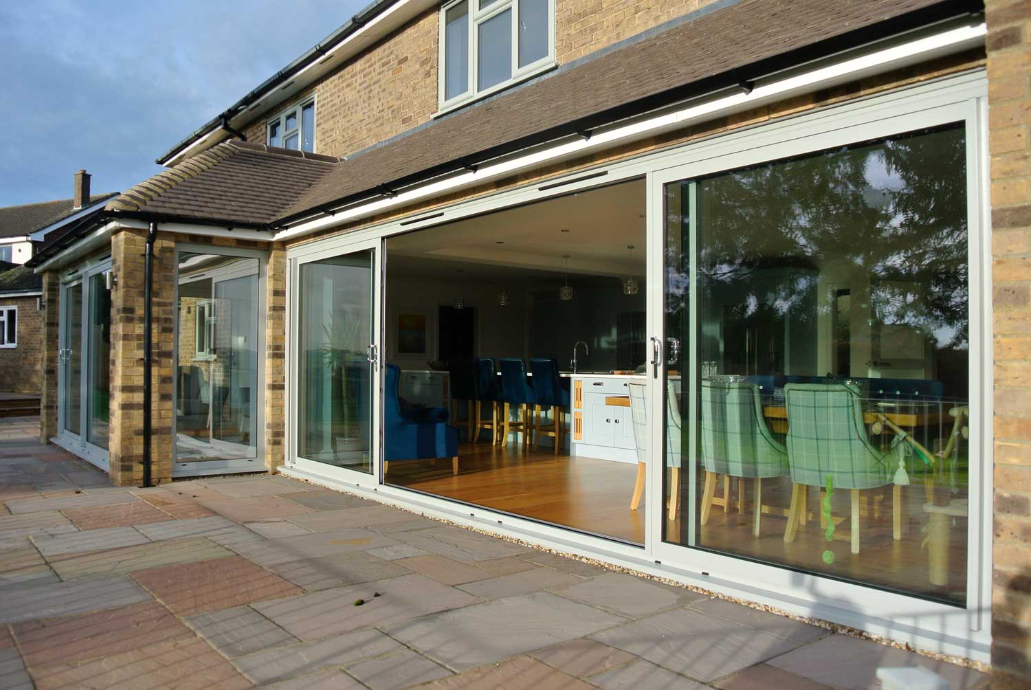 Agate Grey Aluminium Sliding Doors and uPVC Casement Windows