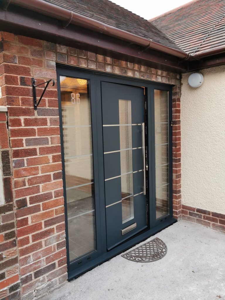 contemporary aluminium entrance doors 2-200 in Gainsborough