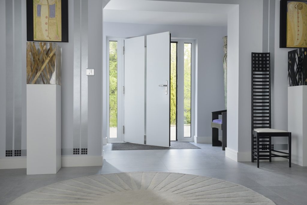 contemporary aluminium entrance doors 2-200 in Southwell