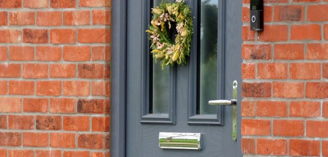 Slate grey composite door