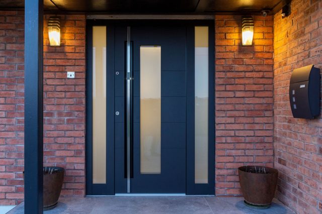 smart security aluminium door