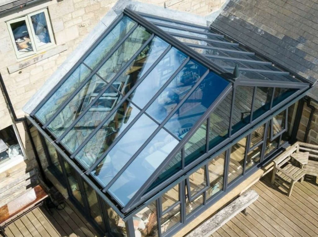 Replacement glass conservatory roof