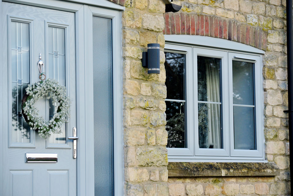 Secure front door and window agate grey 
