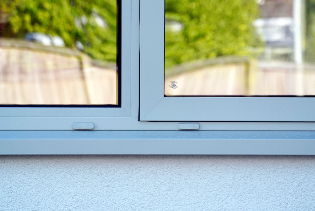 agate grey flat sash aluminium