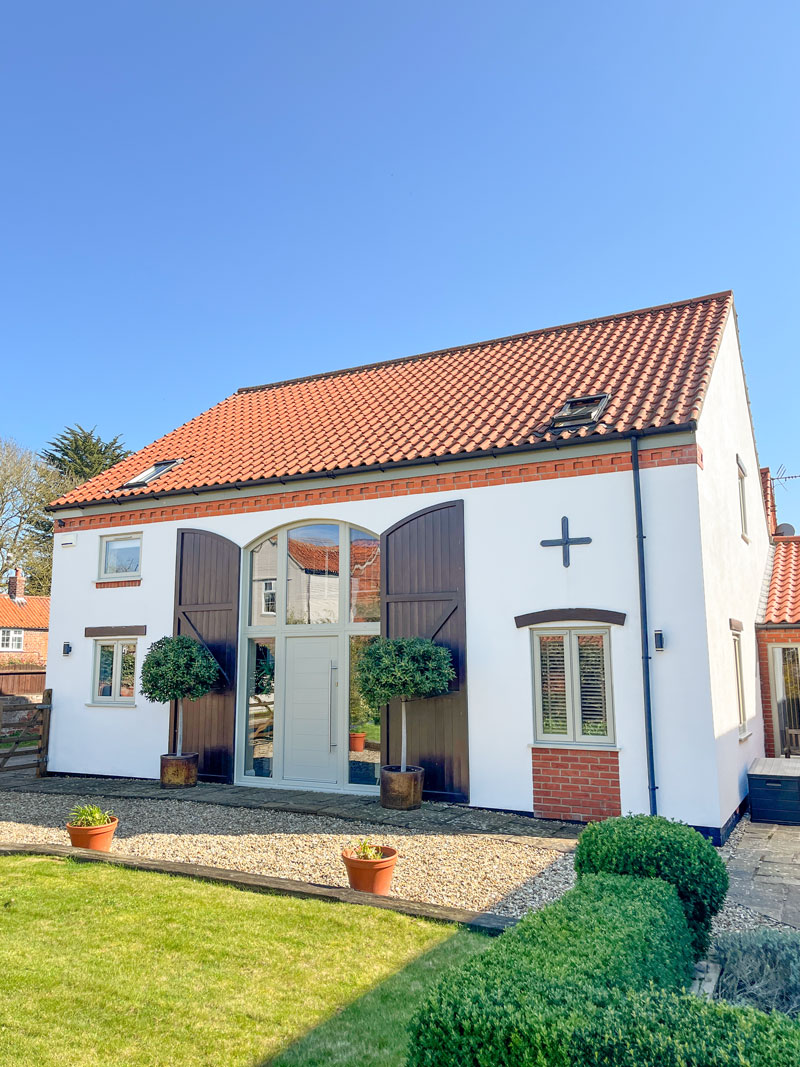 Pebble Grey Flush Casement Windows and Doors