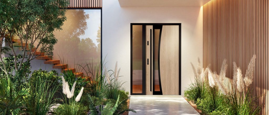 steel front door